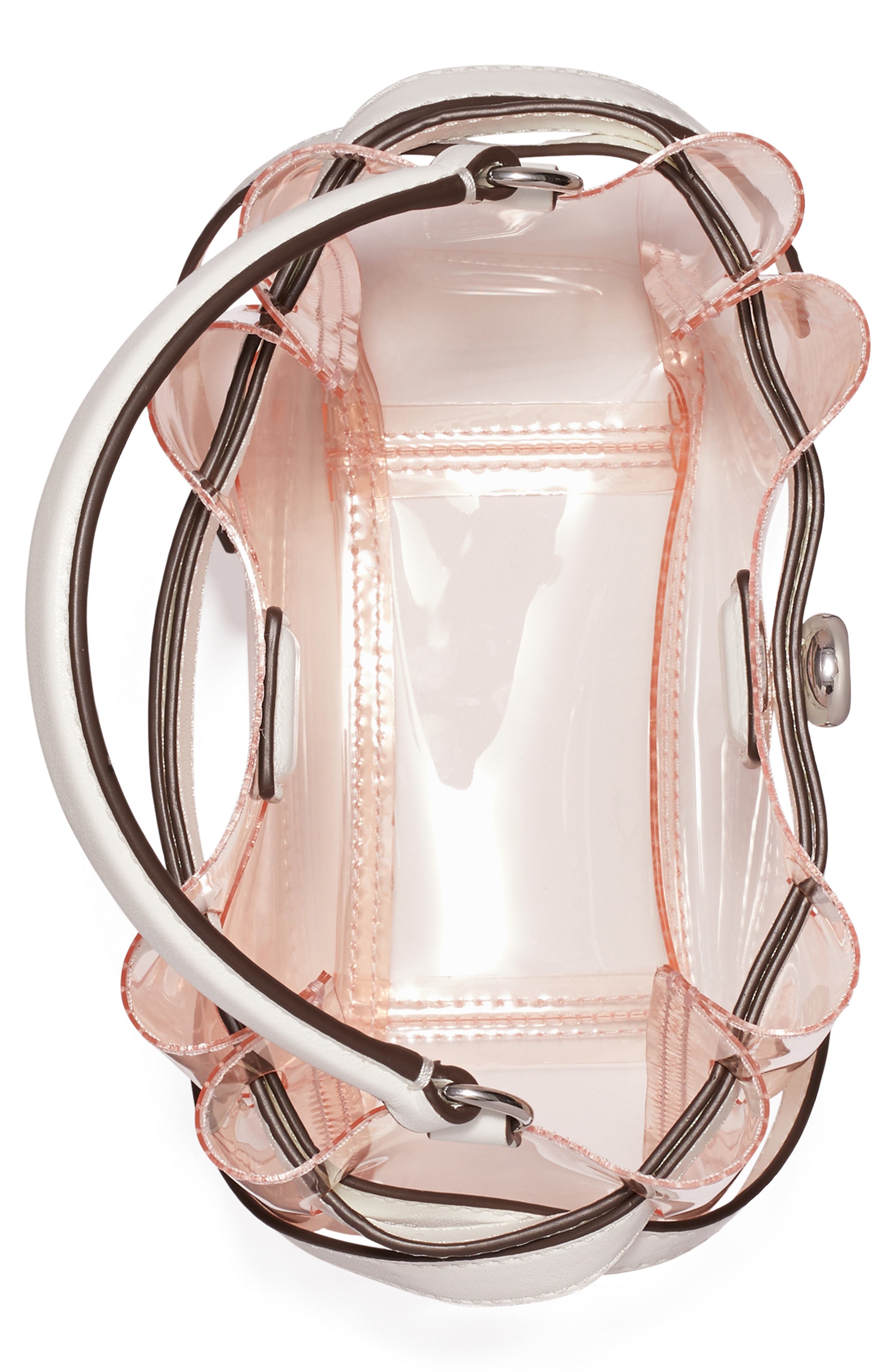 Mini Romy Clear Bucket Bag (Nordstrom Exclusive), Alternate, color, FLAMINGO PINK