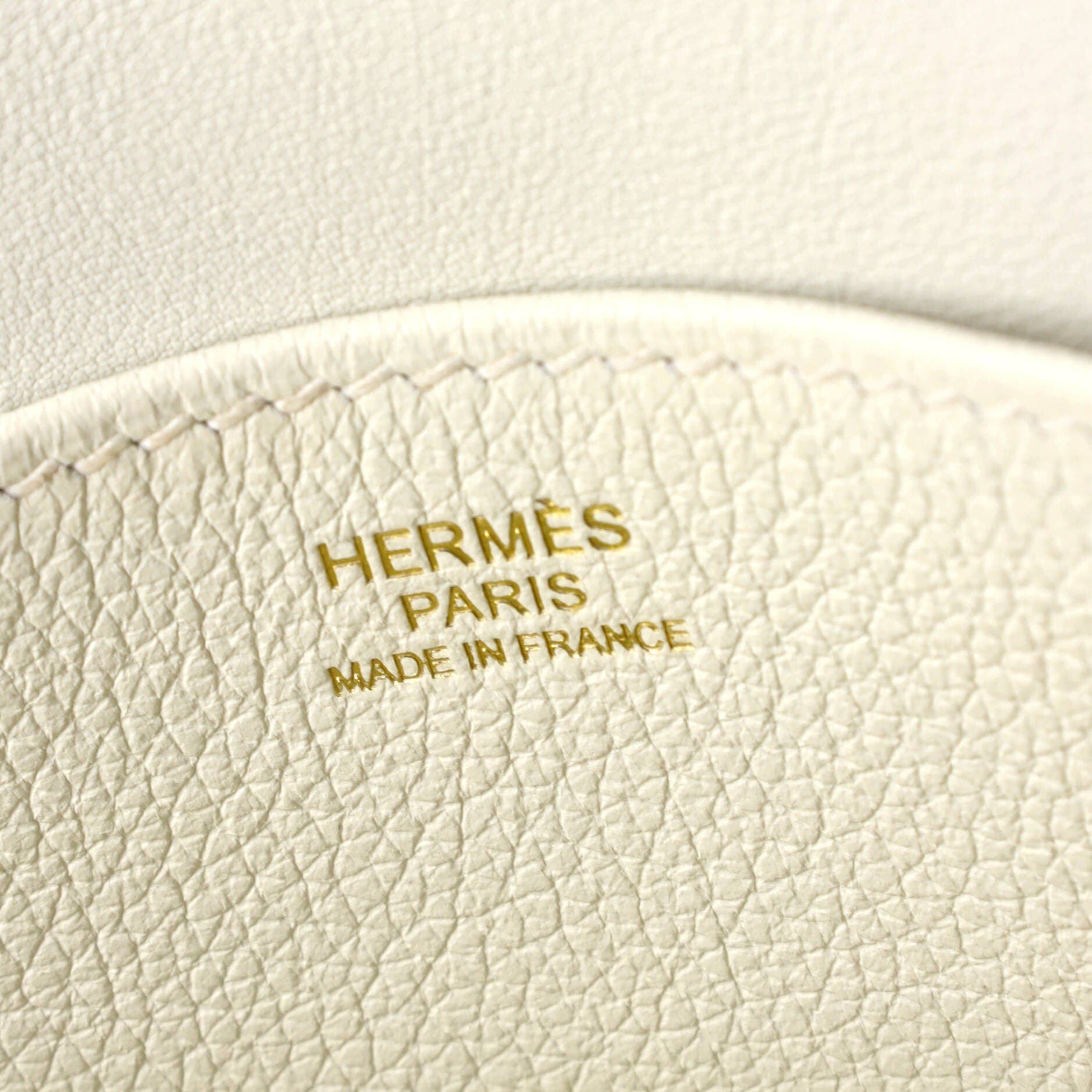 Pre-Owned Hermes Halzan Bag Evercolor 25, Alternate, color, Craie