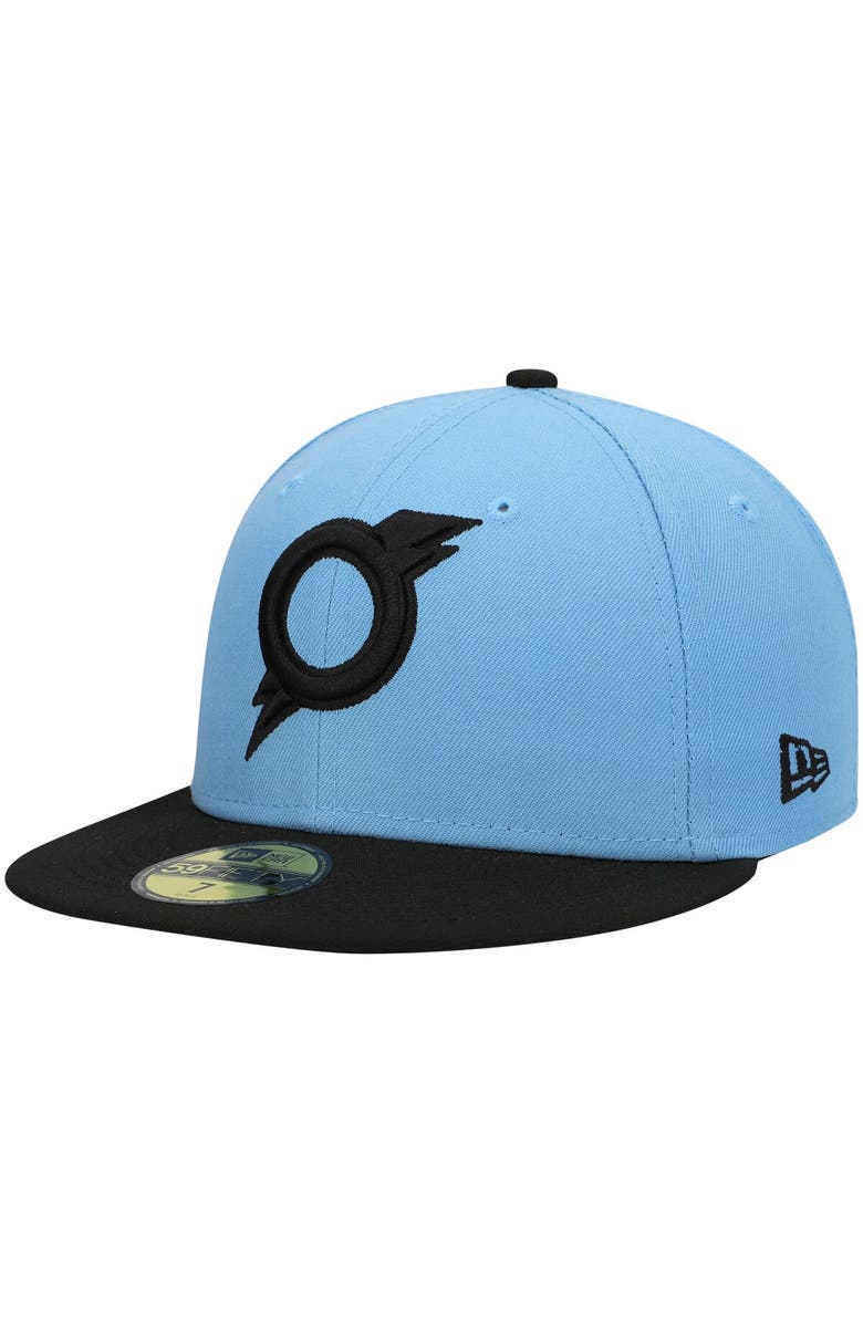 New Era Men's New Era Light Blue Omaha Storm Chasers Authentic Collection Team Alternate 59FIFTY Fitted Hat, Main, color, 