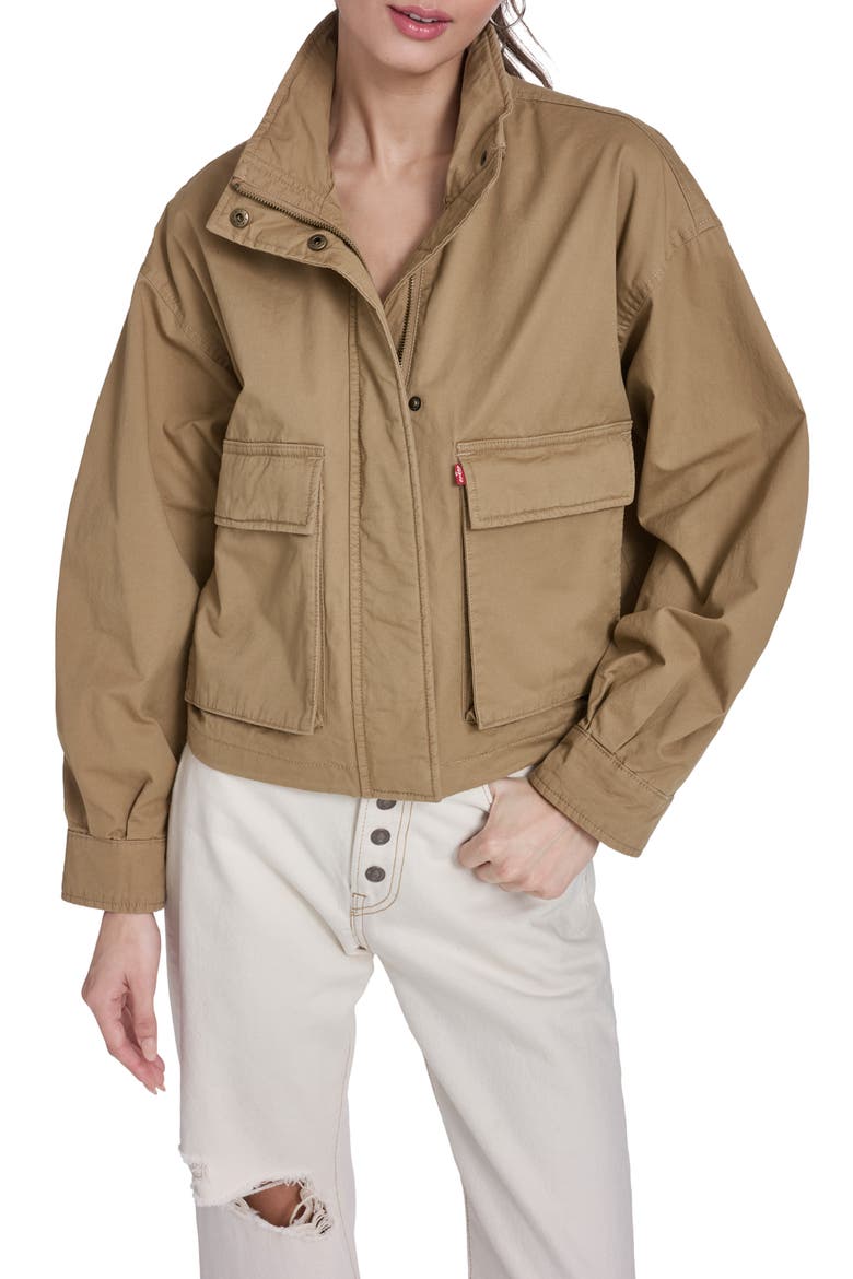 Crop Surplus Jacket, Main, color, ECRU