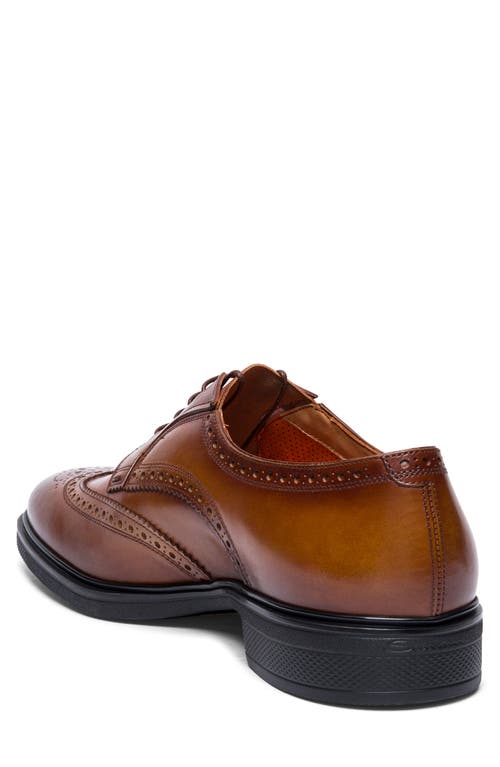 Santoni Easy Wingtip Derby In Light Brown