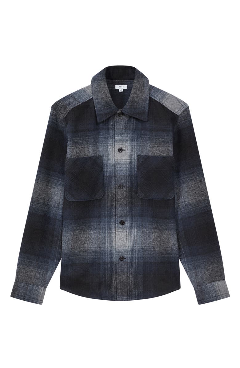Reiss Idaho Plaid Shirt Jacket, Alternate, color,
