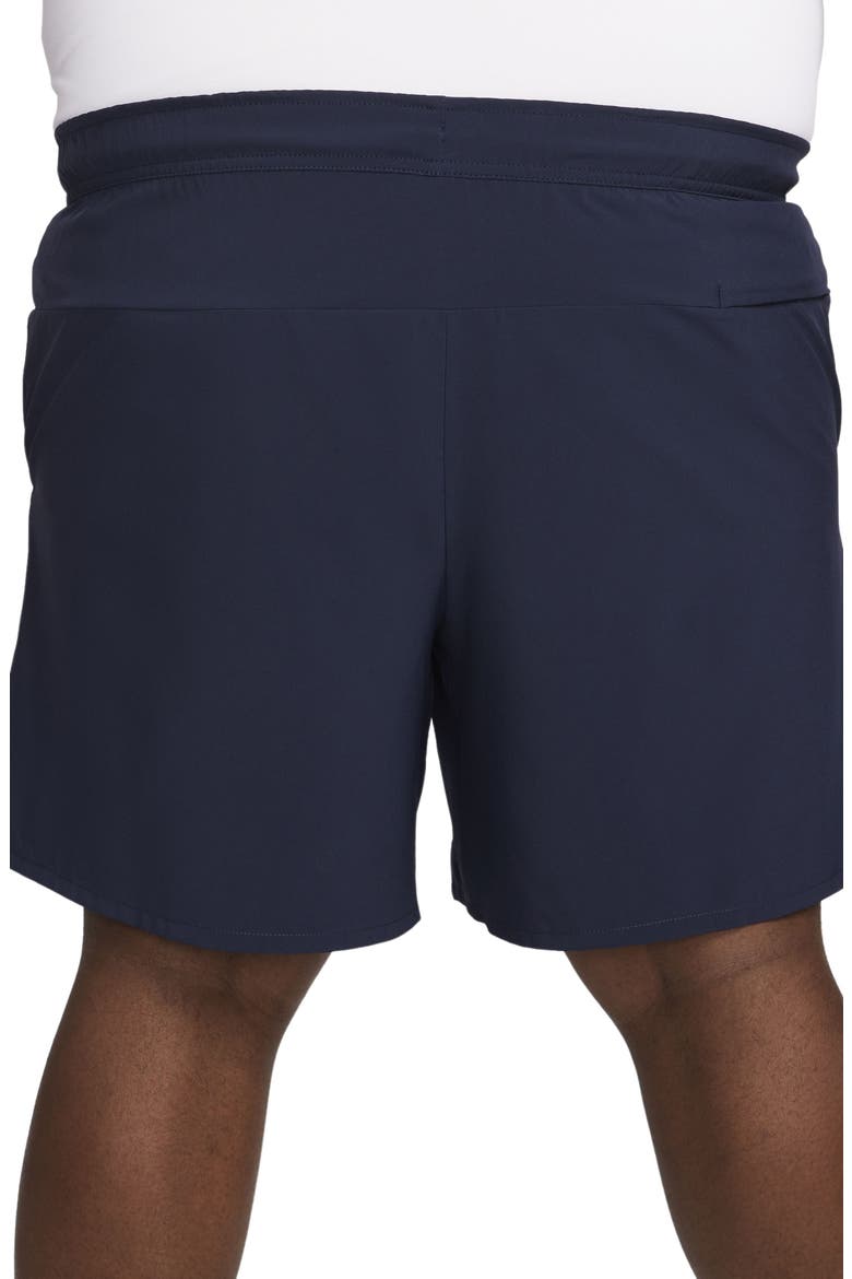 Dri-FIT Unlimited 7-Inch Unlined Athletic Shorts, Alternate, color, 451 OBSIDIAN/BLACK/OBSIDIAN