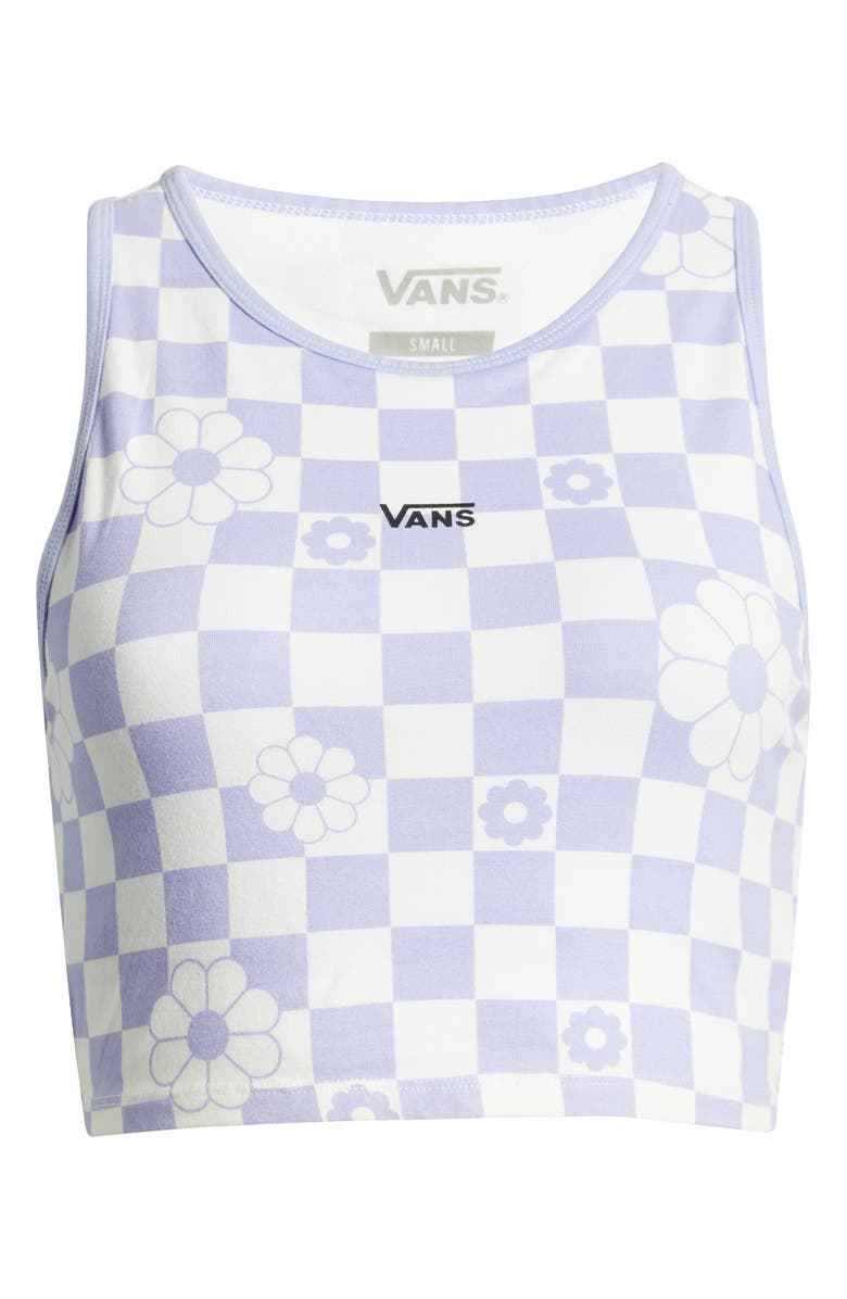 Vans Checkerboard Racerback Logo Crop Tank, Alternate, color, 