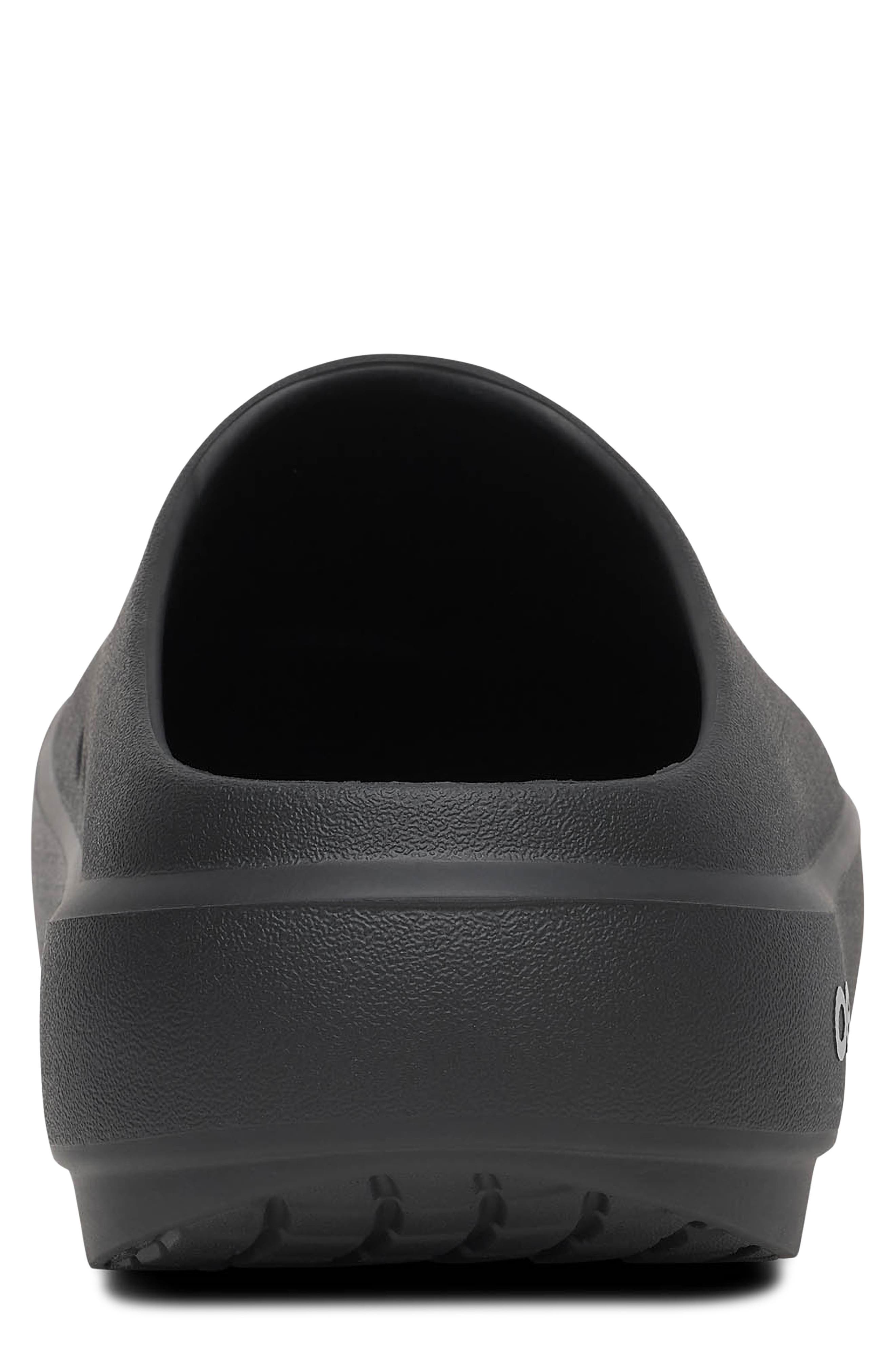 Oofos OOclog Clog, Alternate, color, Black