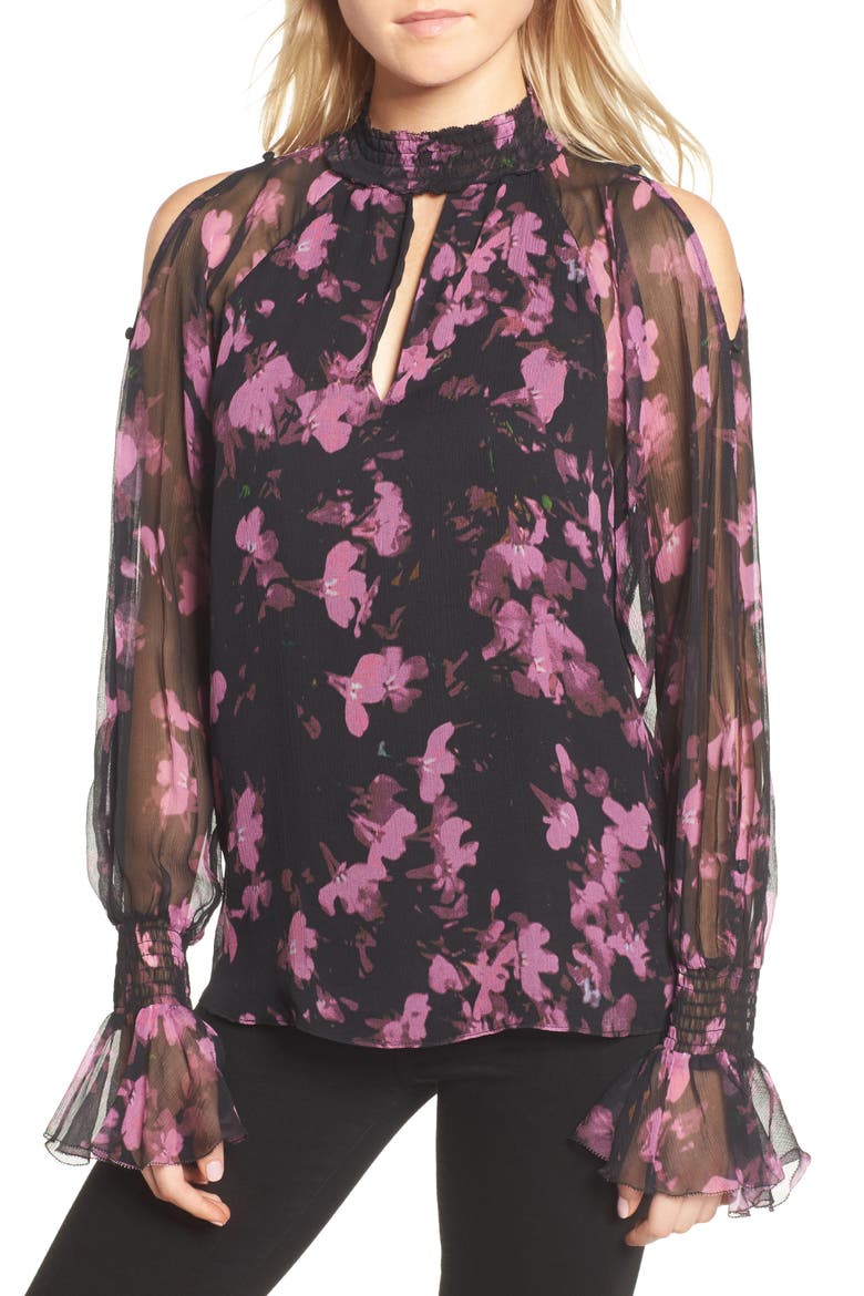 Sabrina Silk Blouse, Main, color, PETALBLOOM
