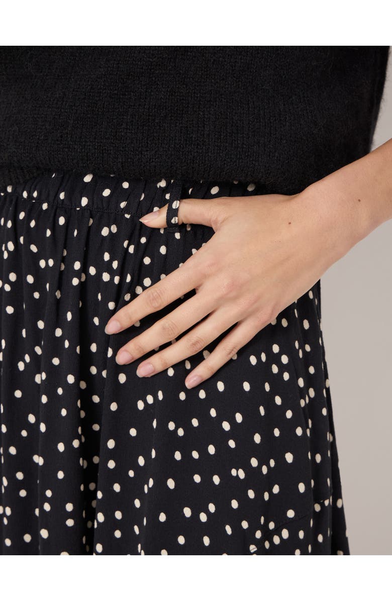 Hush Cesca Polka Dot Asymmetric Skirt, Alternate, color, Tiny Polka Dot Black