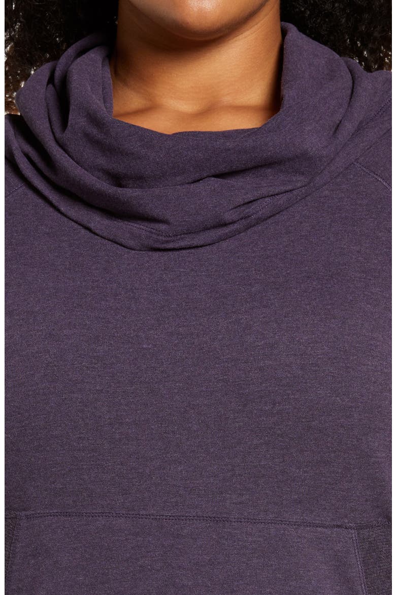 Cozy Cowl Neck Pullover, Alternate, color, DARKEST PURPLE HEATHER