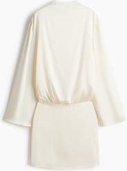 H&M Draped Satin Dress