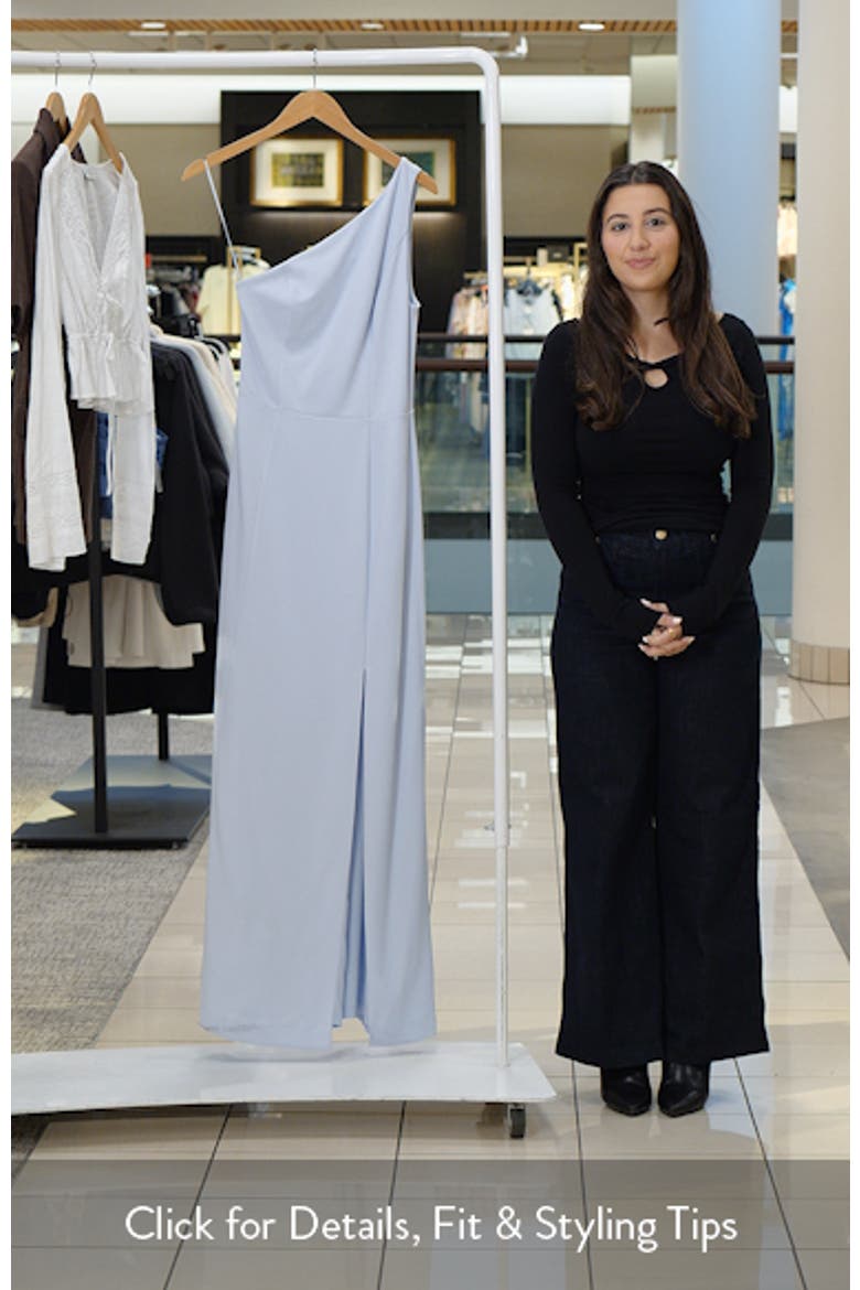 One-Shoulder Maxi Cocktail Dress video