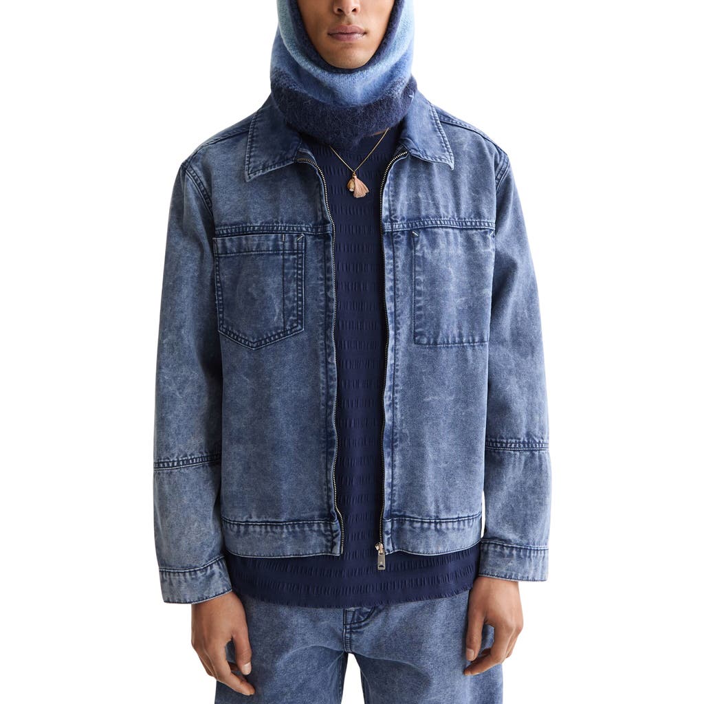 Scotch & Soda Workwear Denim Shirt Jacket In Blue