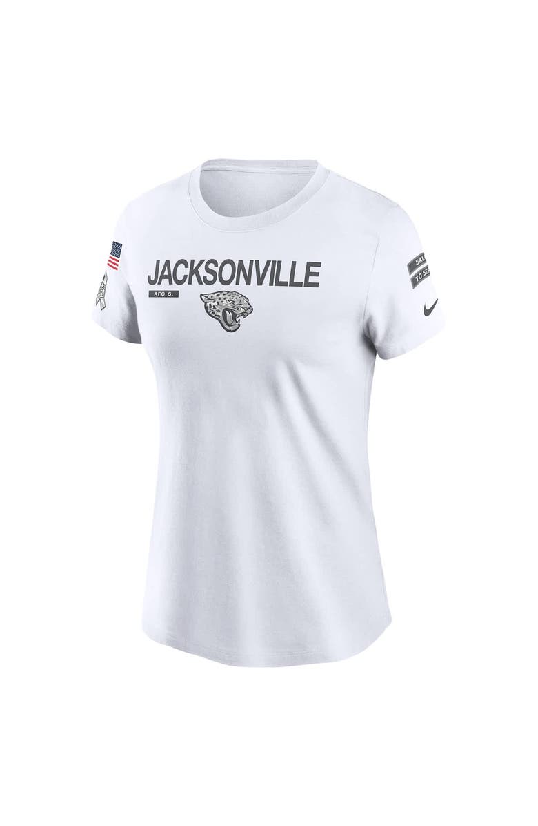 Nike Women's Nike White Jacksonville Jaguars 2024 Salute To Service Legend Performance T-Shirt, Alternate, color, 