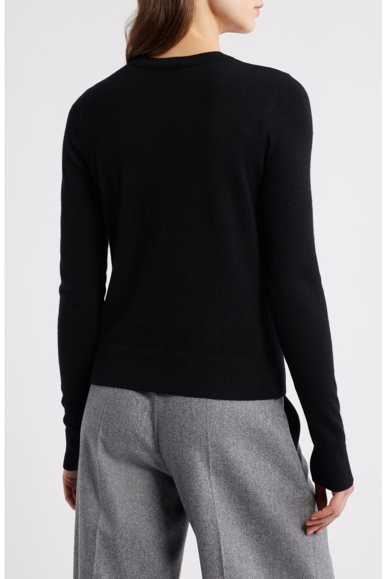 Classic Crewneck Cashmere Sweater, Alternate, color, BLACK