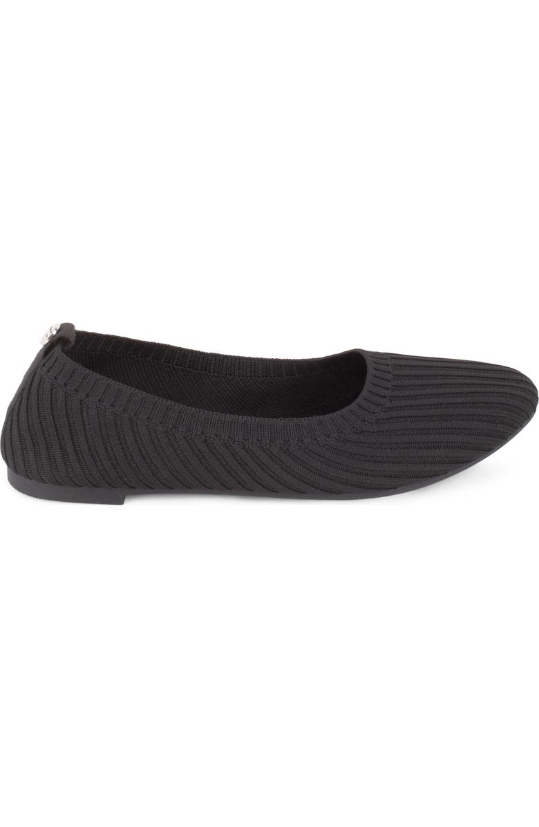 Tahari Clementia Knit Ballet Flat, Alternate, color, Black