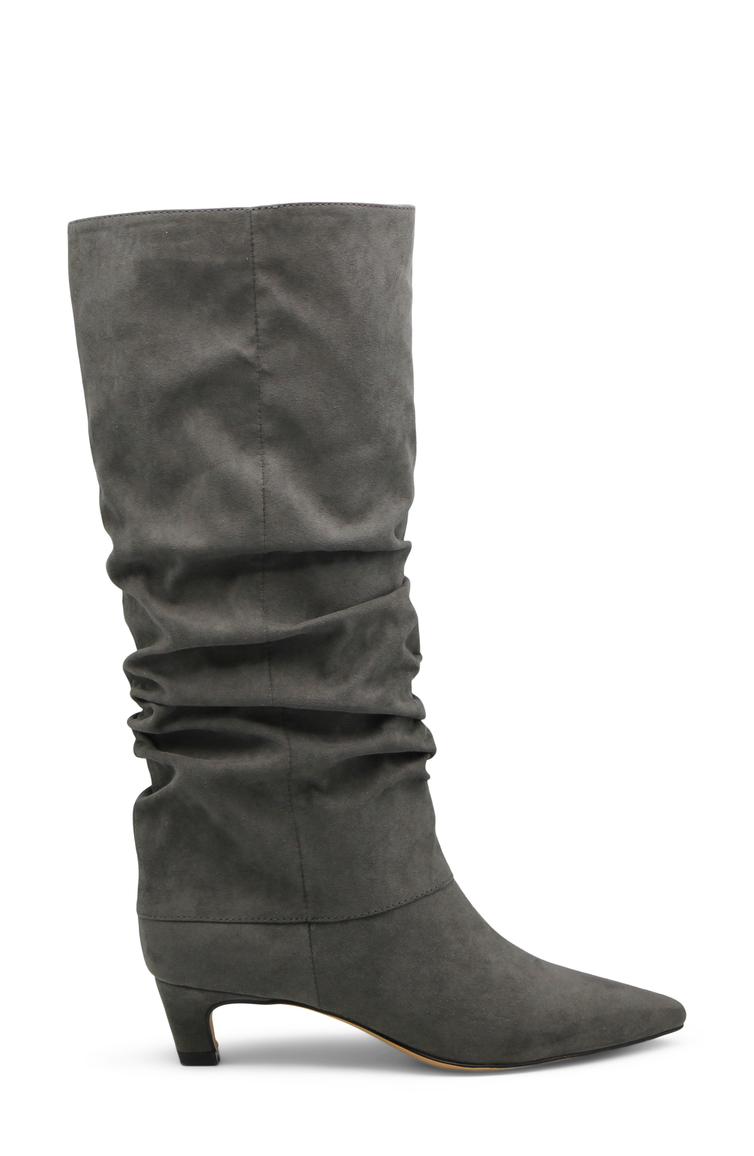 Access Slouch Pointed Toe Kitten Heel Boot, Alternate, color, CHARCOAL