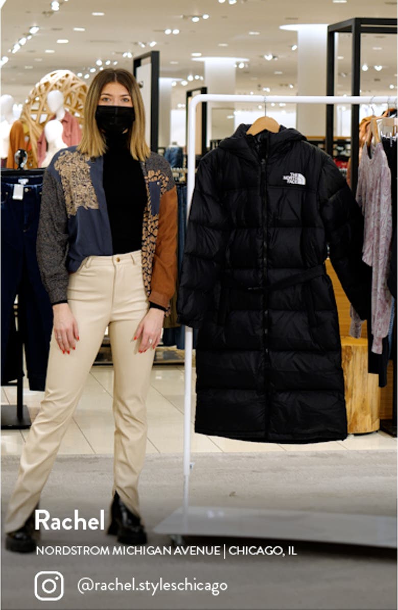 Nuptse<sup>®</sup> Belted Water Repellent 700 Fill Power Long Down Jacket, sales video thumbnail
