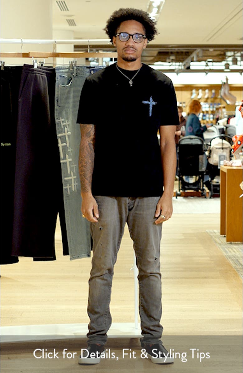 Liam Black Circuit Cross Graphic T-Shirt, sales video thumbnail