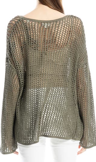 Oversize Open Knit Sweater