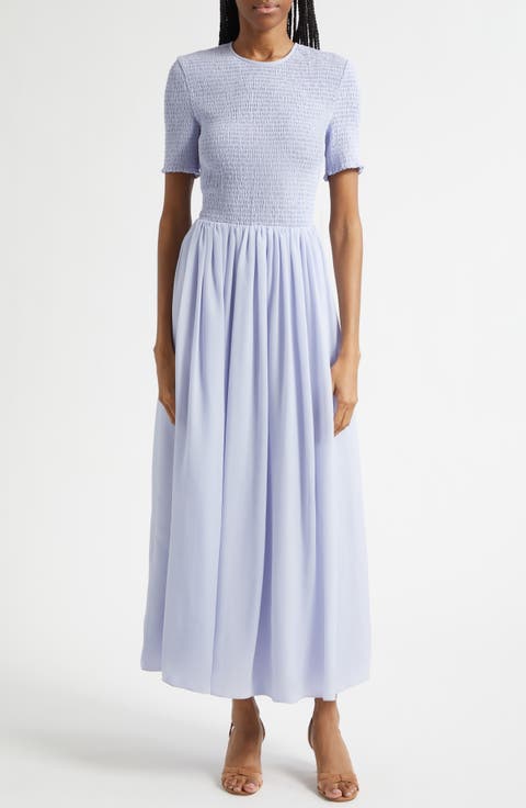 Iris Techno Short Sleeve Maxi Dress