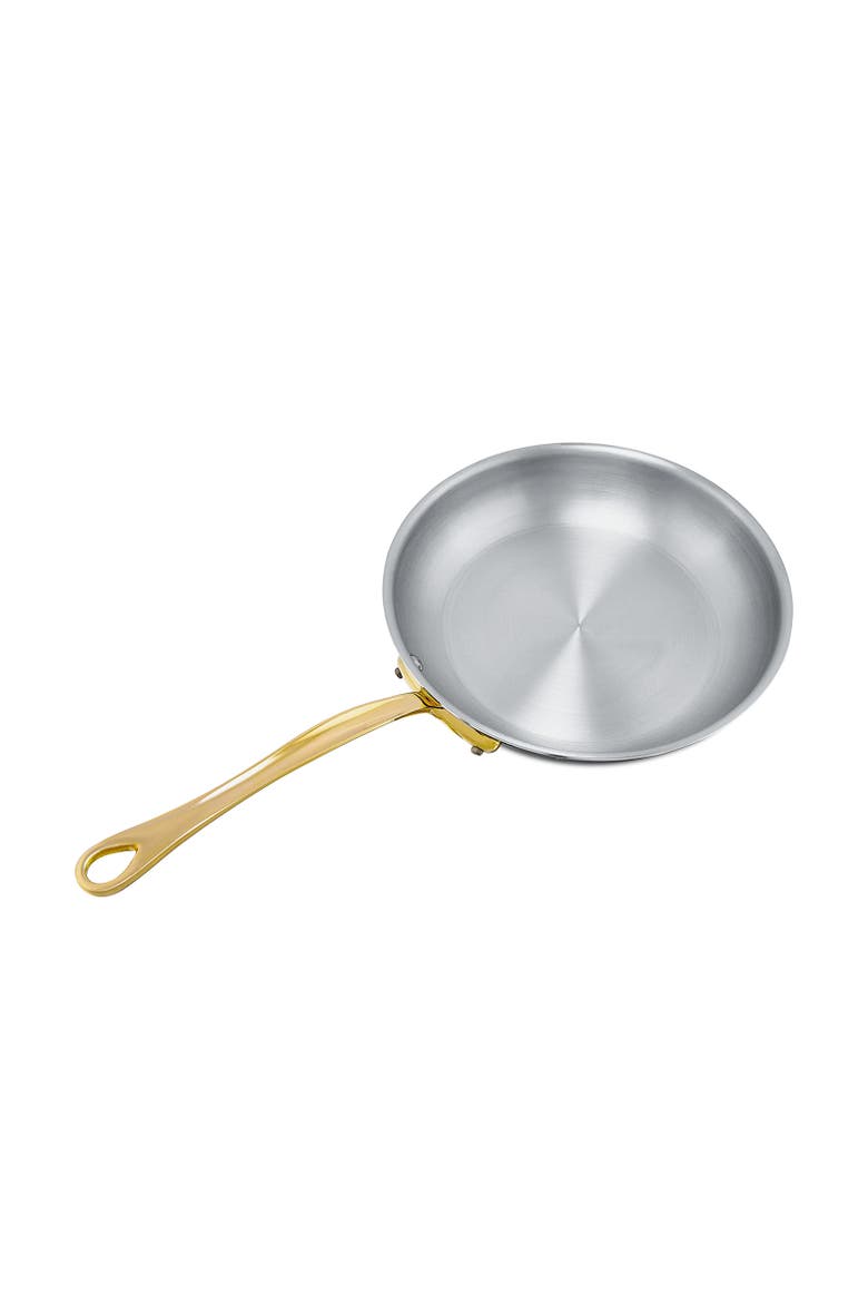 M'Cook B 5-Ply Frying Pan With Brass Handles, 7.9-Inch, Alternate, color, Copper