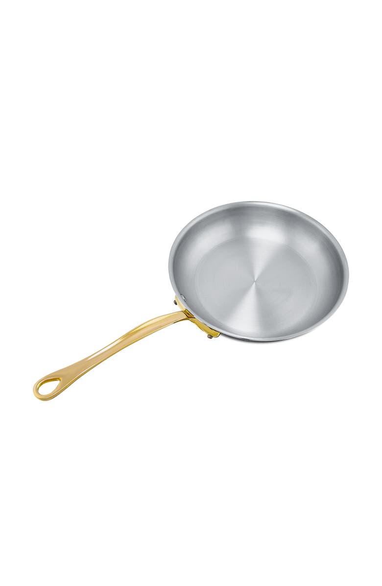 Mauviel M'Cook B 5-Ply Frying Pan With Brass Handles, 7.9-Inch, Alternate, color, Copper
