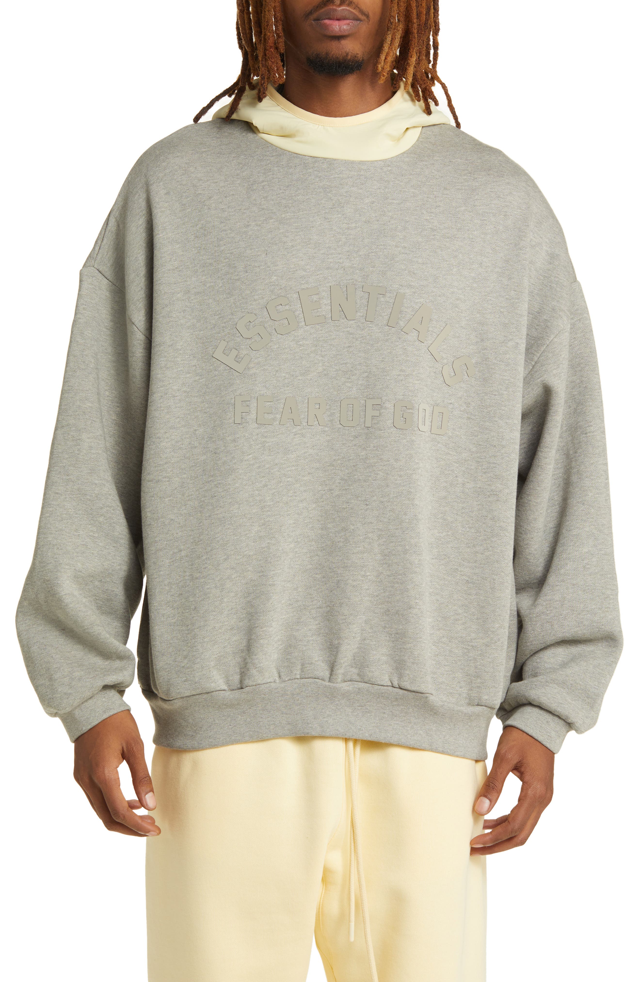 selected DARK HEATHER OATMEAL/YELLOW