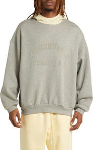 Fear of God Essentials Essentials Logo Oversize Fleece & Nylon Hoodie