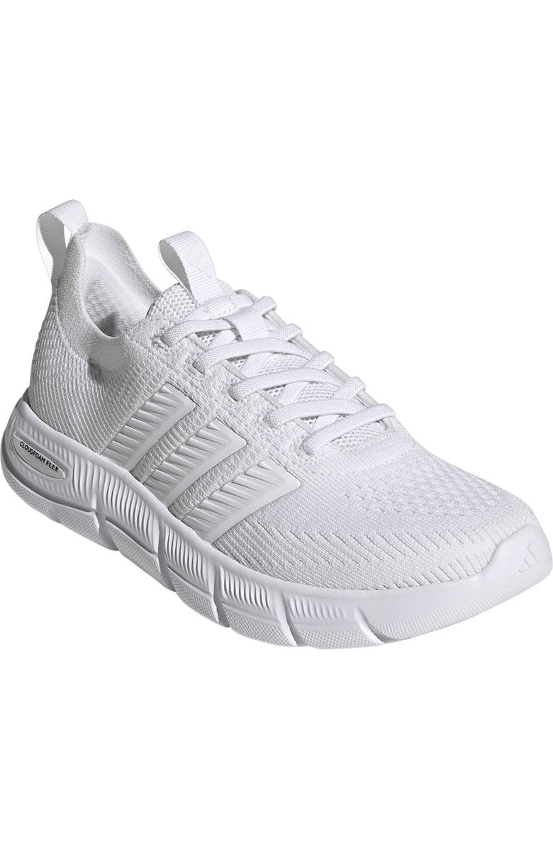 adidas Cloudfoam Flex Slounge Running Shoe, Main, color, Ftwr White/ Ftwr White