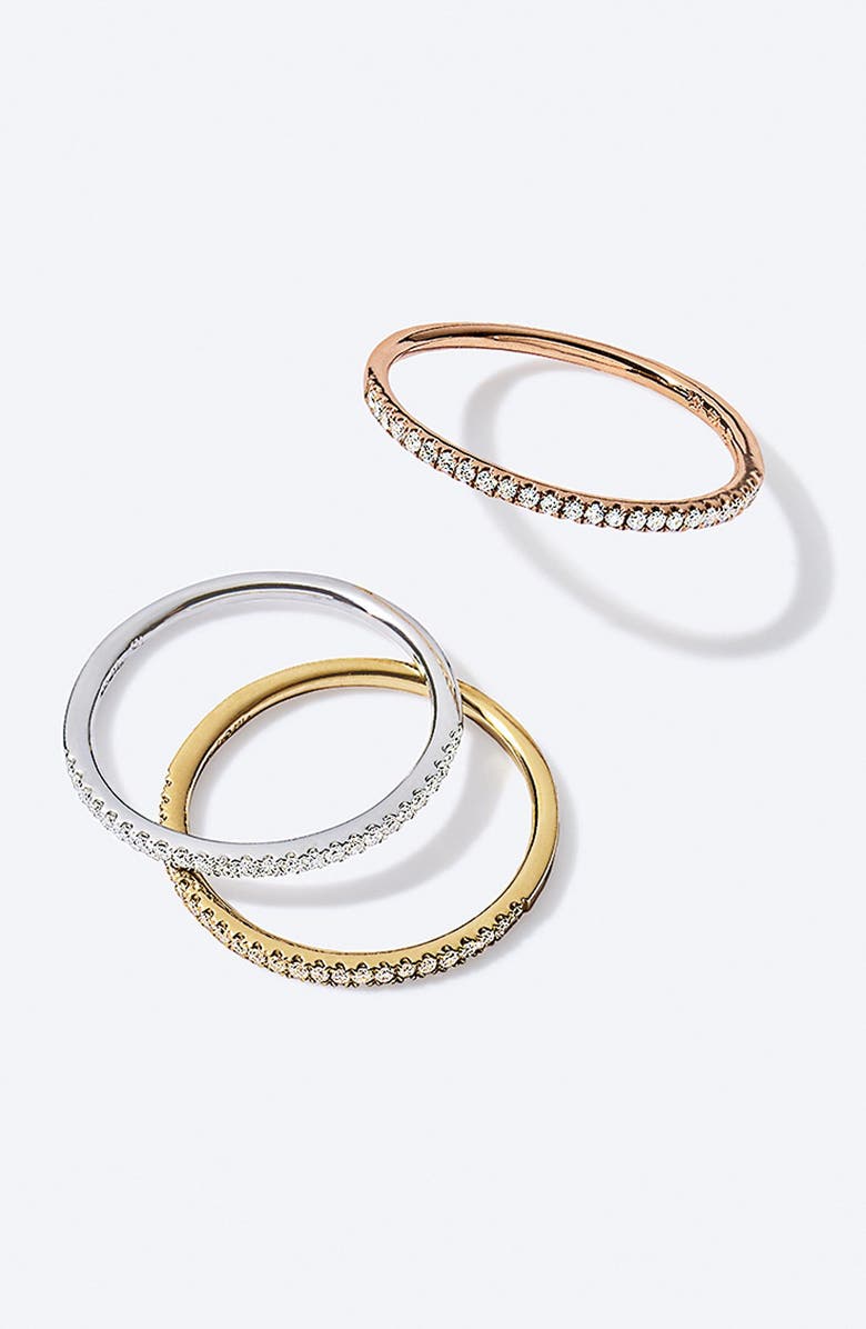 Bony Levy Diamond Stacking Ring, Alternate, color, 18K White Gold