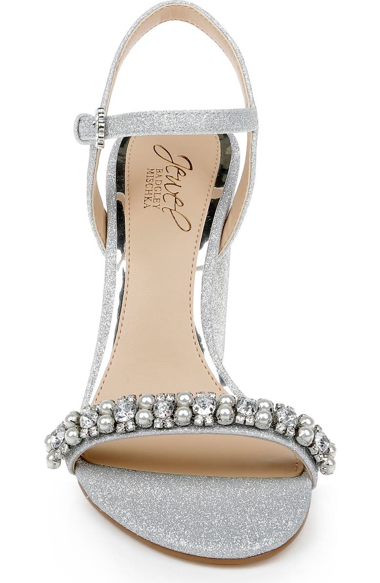 Jewel Badgley Mischka Dee Ankle Strap Sandal, Alternate, color,