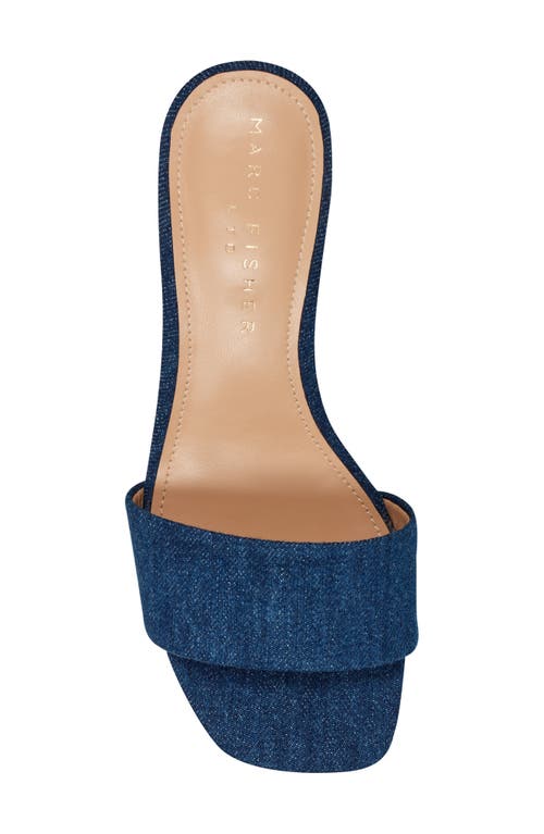 Marc Fisher Ltd Olysa Slide Sandal In Blue