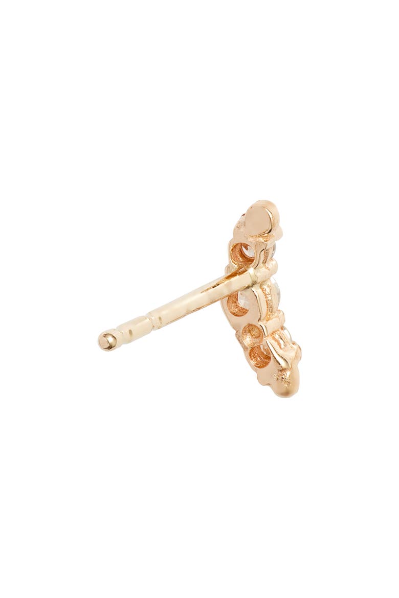 Cléo Croissant Ear Crawler, Alternate, color, YELLOW GOLD/ DIAMOND