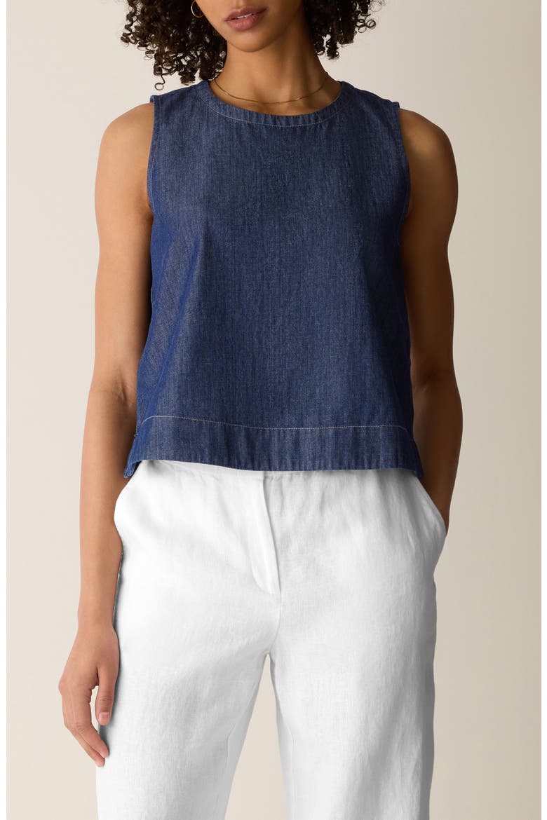 Organic Cotton Shell, Main, color, DARK INDIGO