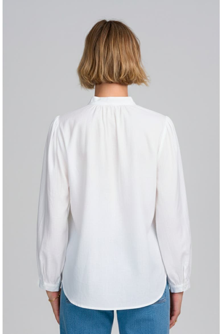 Lace Yoke Shirt, Alternate, color, IVORY