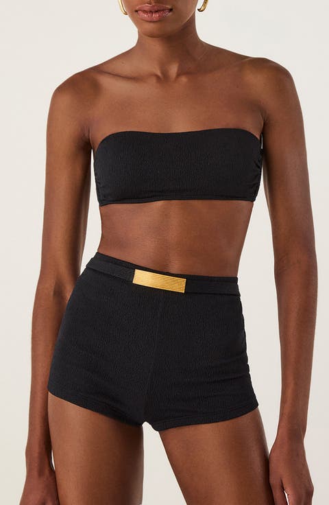 Monica High Waist Swim Shorts
