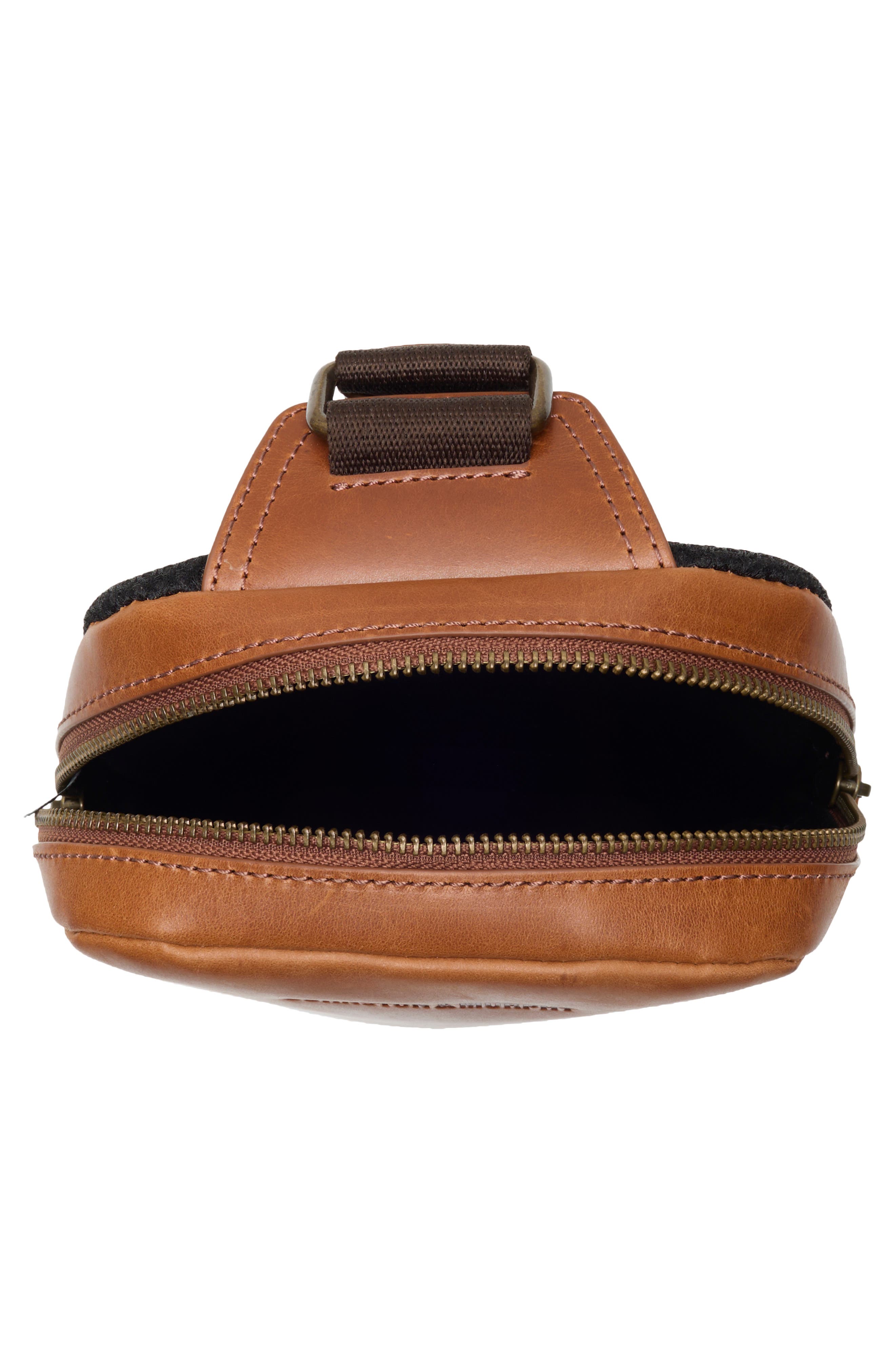 Johnston & Murphy Hunter Glazed Sling Bag, Alternate, color, Tan