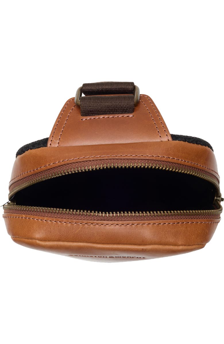 Johnston & Murphy Hunter Glazed Sling Bag, Alternate, color, Tan