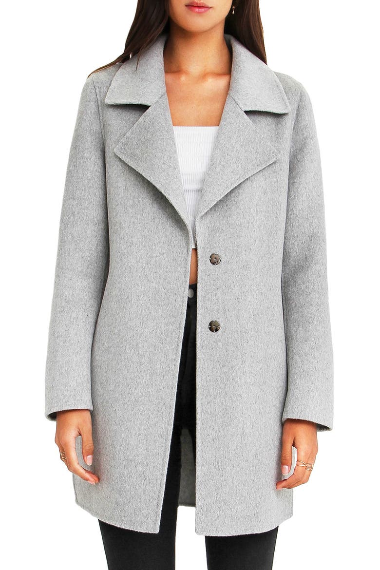 Ex-Boyfriend Wool Blend Oversized Jacket, Main, color, GREY