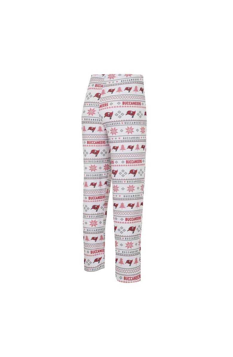 CONCEPTS SPORT Men's Concepts Sport White/Red Tampa Bay Buccaneers Tinsel Raglan Long Sleeve T-Shirt & Pants Sleep Set, Alternate, color, White