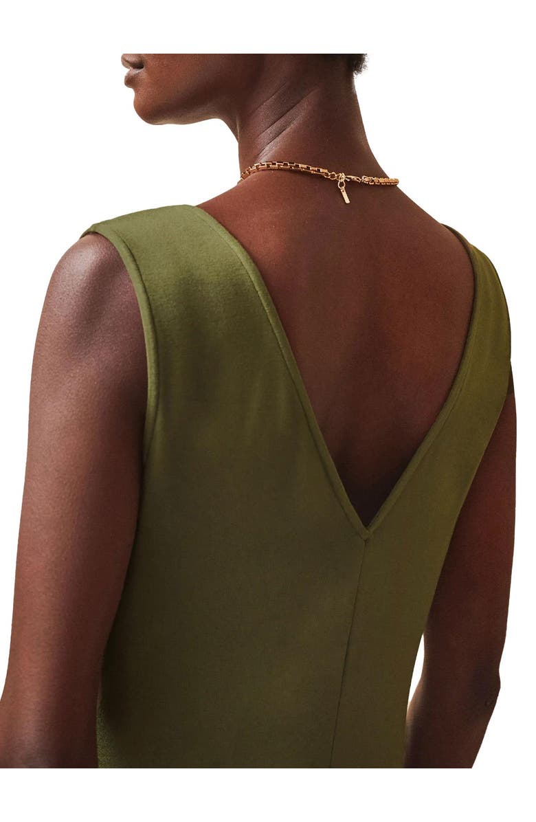 Ro&Zo Jersey Sleeveless V-Neck Jumpsuit, Alternate, color, Olive