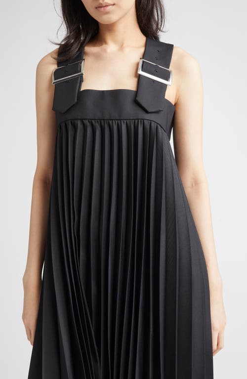 COMME DES GARÇONS COMME DES GARÇONS COMME DES GARÇONS PLEATED GABARDINE PINAFORE DRESS