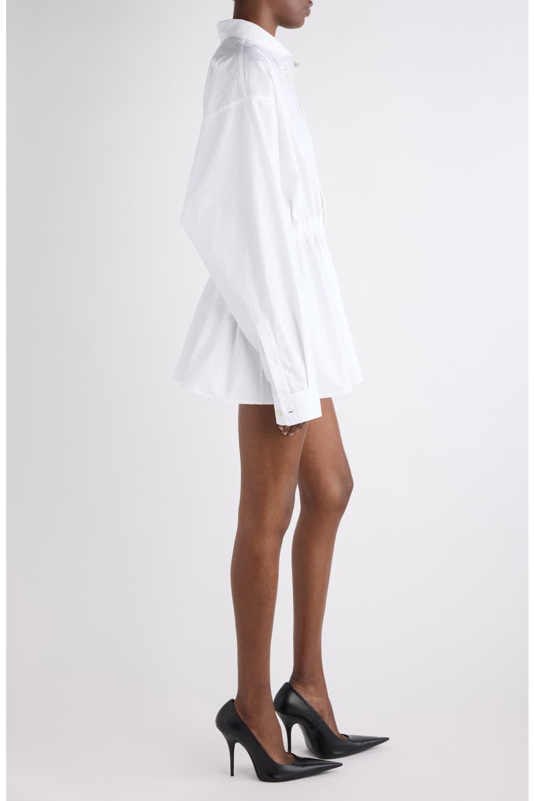 Hourglass Cotton Poplin Shirt, Alternate, color, WHITE