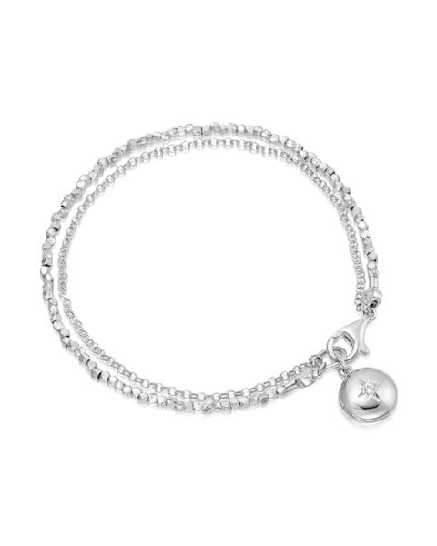 Silver Biography Locket Bracelet