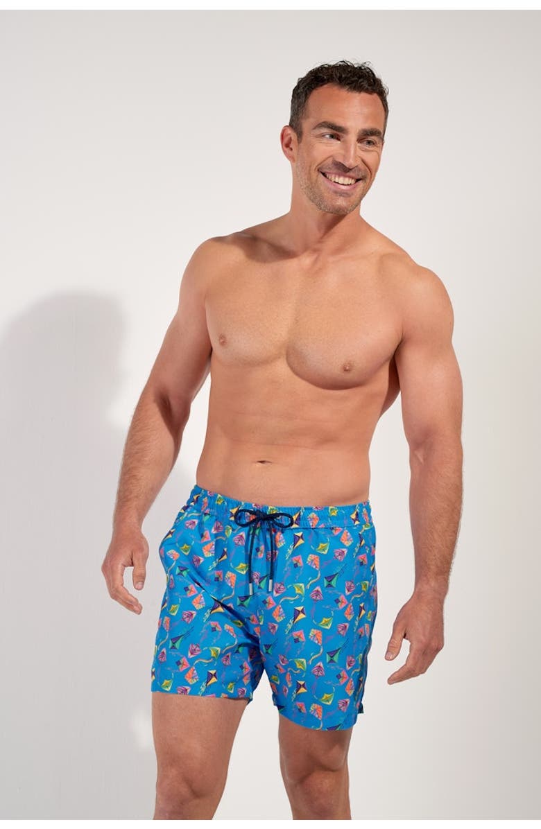 HOM Lido Beach Boxer, Alternate, color, Blue Print