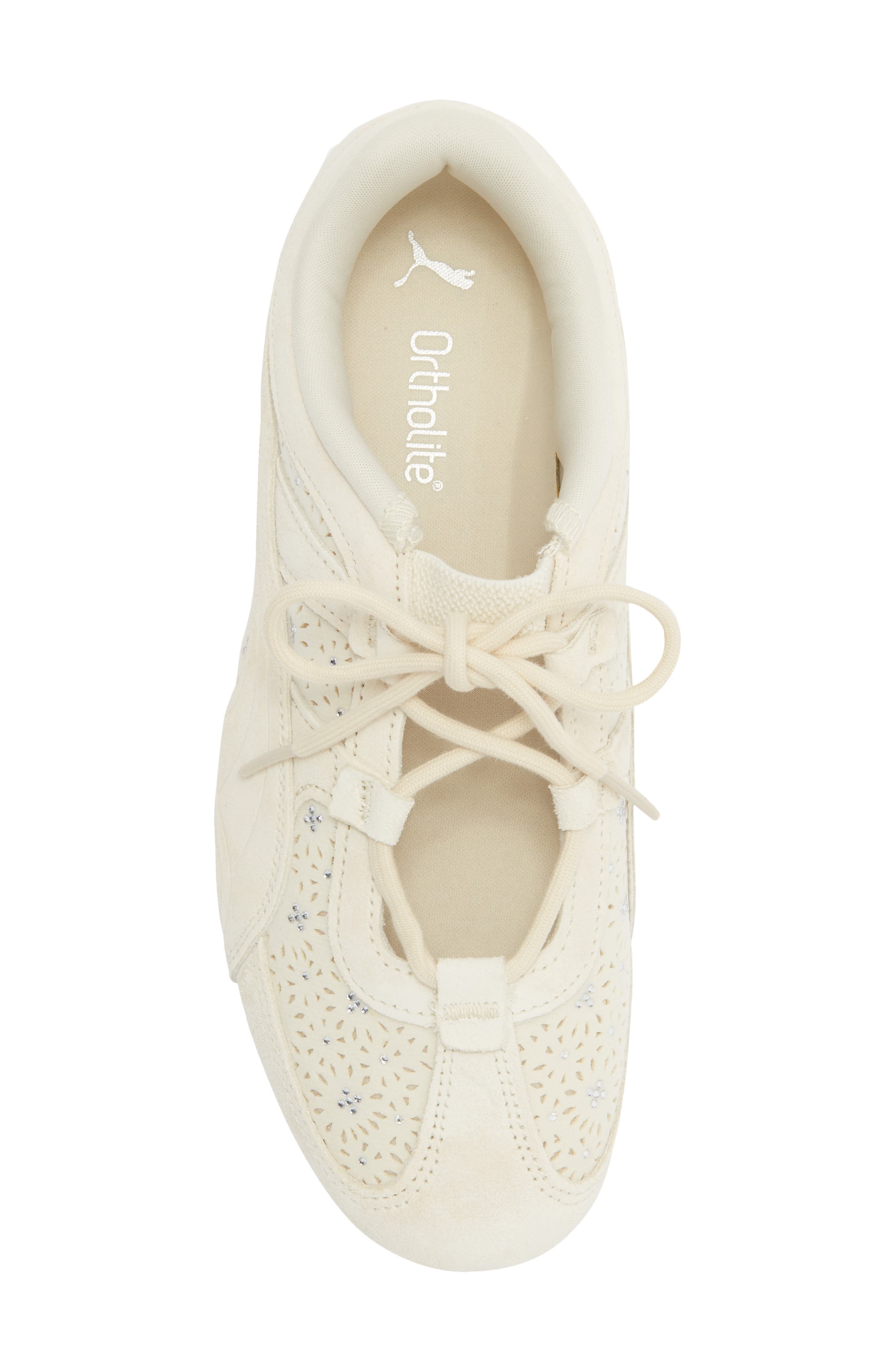 PUMA Speedcat Go Bejeweled Sneaker, Alternate, color, Alpine Snow/ Gum