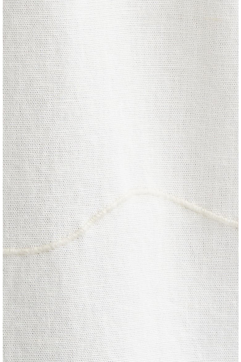 Didicot Summer Appliqué Cotton & Linen Camp Shirt, Alternate, color, ECRU
