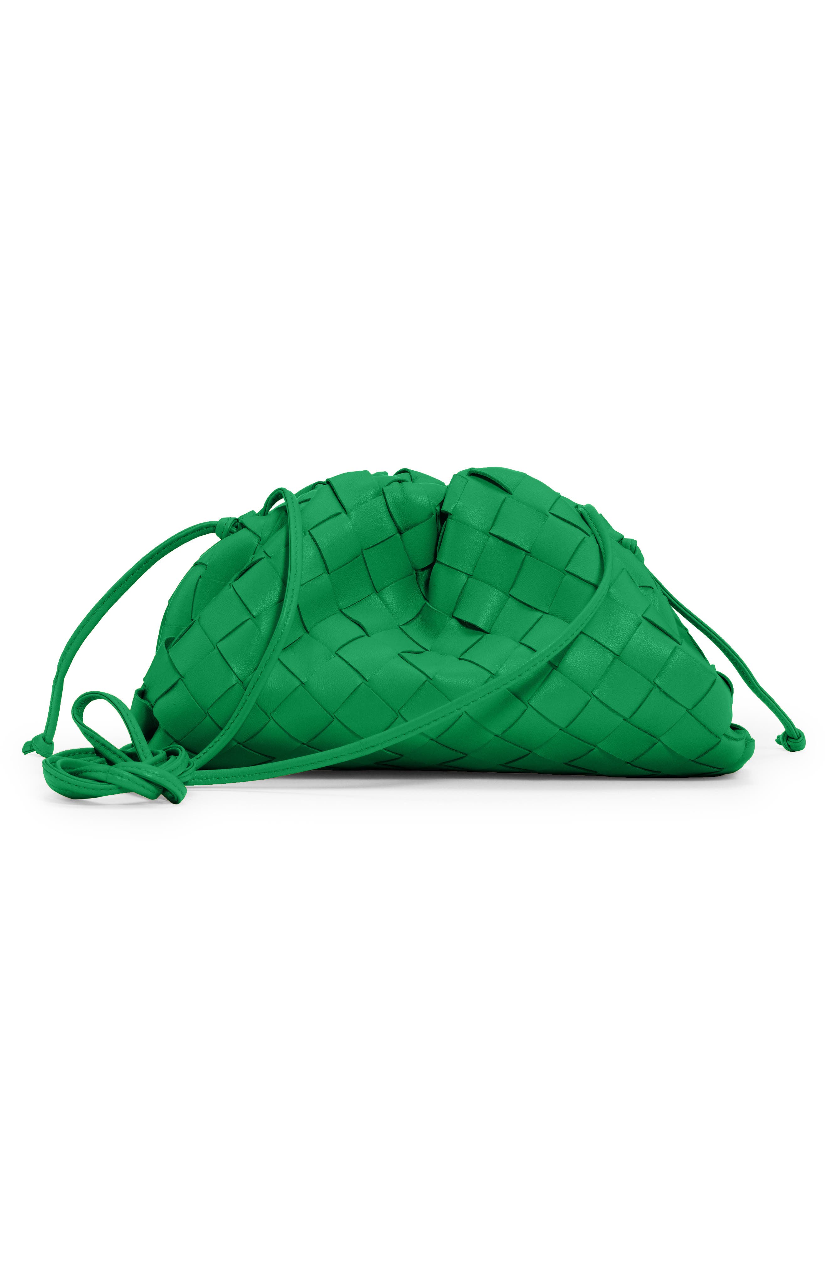 Small The Pouch Leather Clutch, Alternate, color, PARAKEET-GOLD