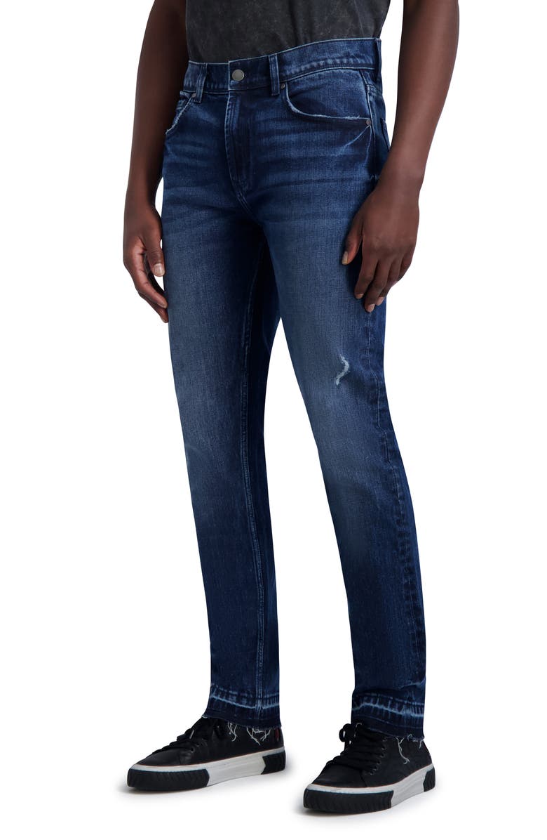 KARL LAGERFELD PARIS Relase Hem Slim Fit Jeans, Alternate, color, 