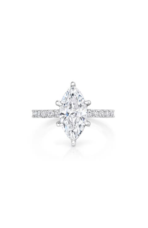 Marquise Pavé Cubic Zirconia Ring