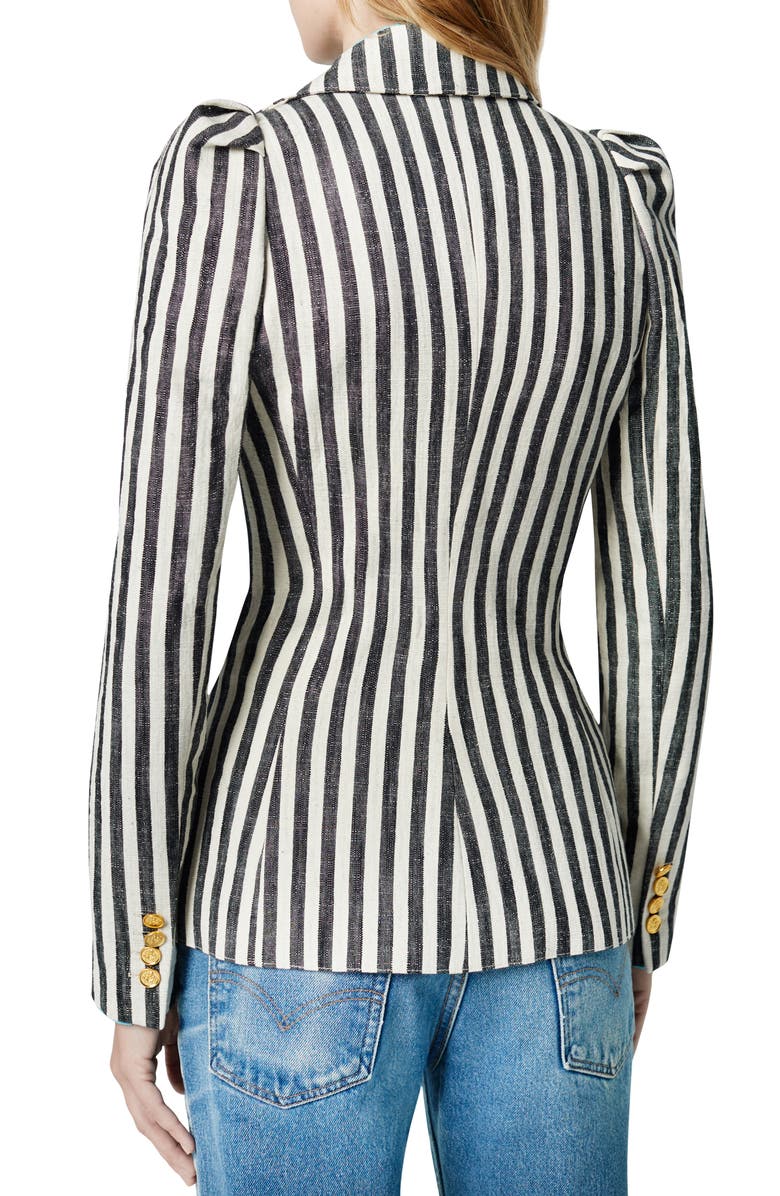 Smythe Stripe Box Pleat Blazer, Alternate, color,